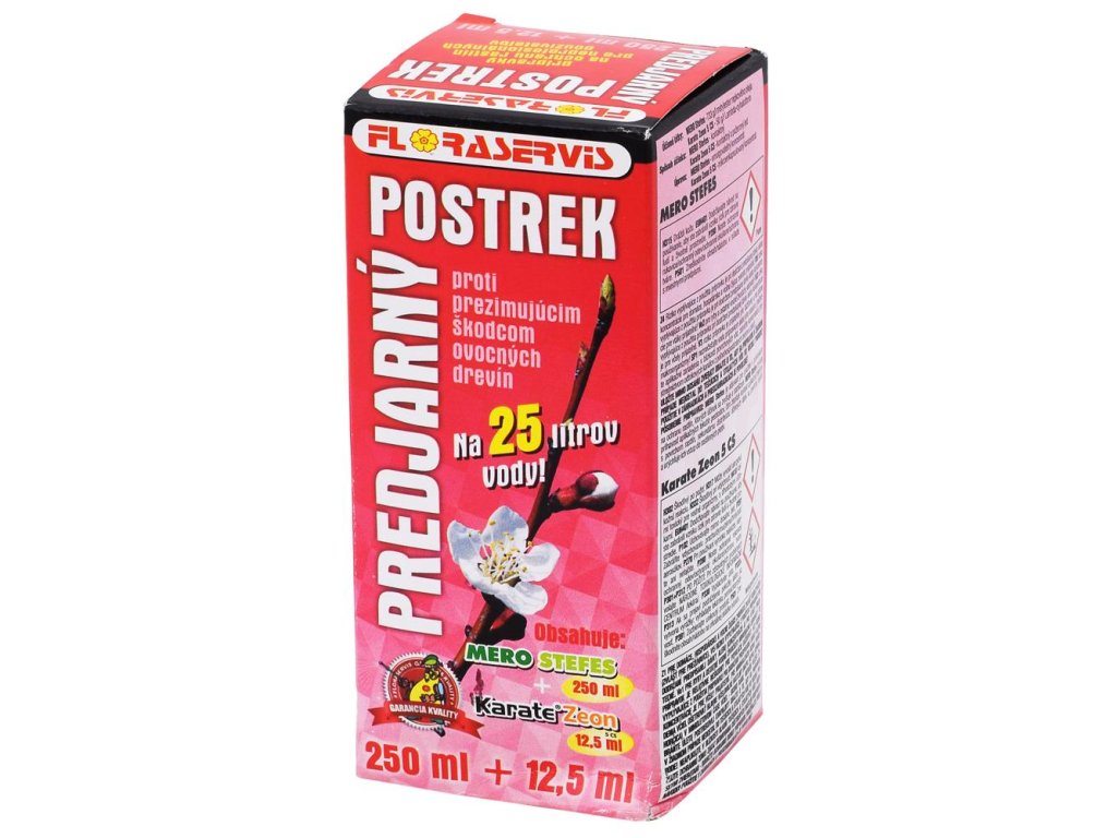 Floraservis predjarný postrek proti prezimujúcim škodcom ovocných drevín 250ml + 12,5ml