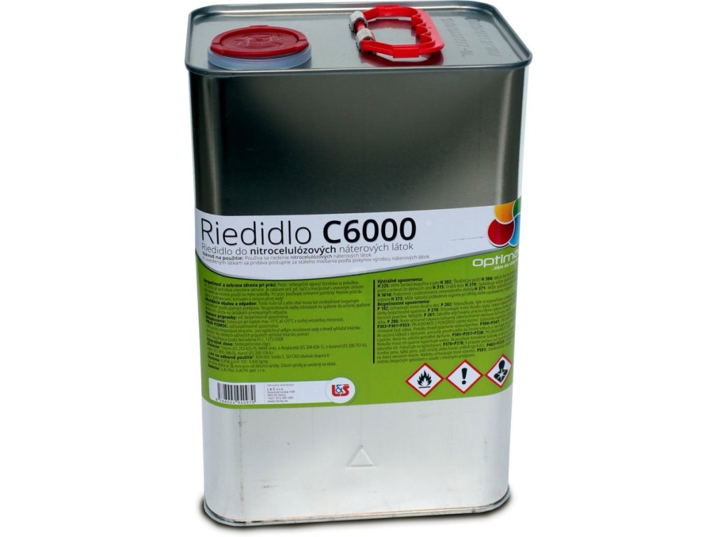 Riedidlo Optimal C6000 3,4L - na nitrocelulózové farby