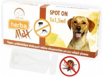 Max Herba-SPOT ON dog 1x1,5ml do 25kg