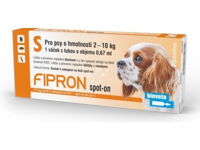 Fipron 402mg Spot-On Dog S sol 1x4,02ml