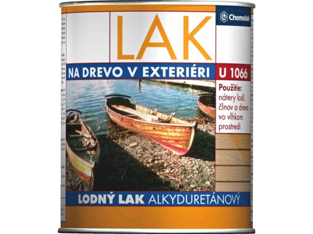 Lodný lak U1066 0,75l - alkyduretánový lesklý transparentný lak na drevo