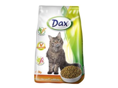 DAX  granulované krmivo pre MAČKY -  hydina+zelenina, 1KG