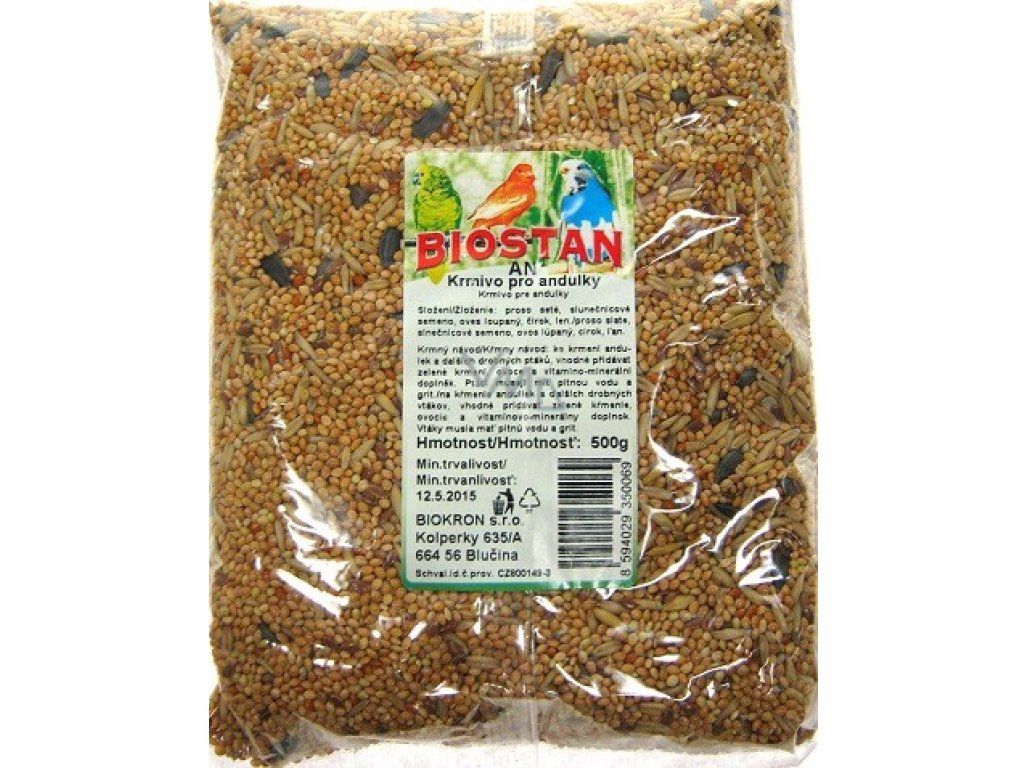 BIOSTAN - krmivo pre ANDULKY, 500g