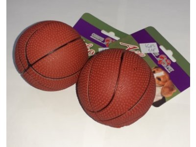 Basketbalová lopta 7,3cm gumená hračka pre psov