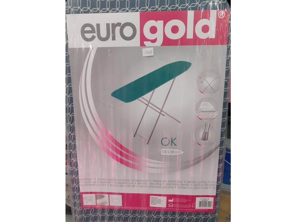 Žehliaca doska Eurogold® 120x38 cm