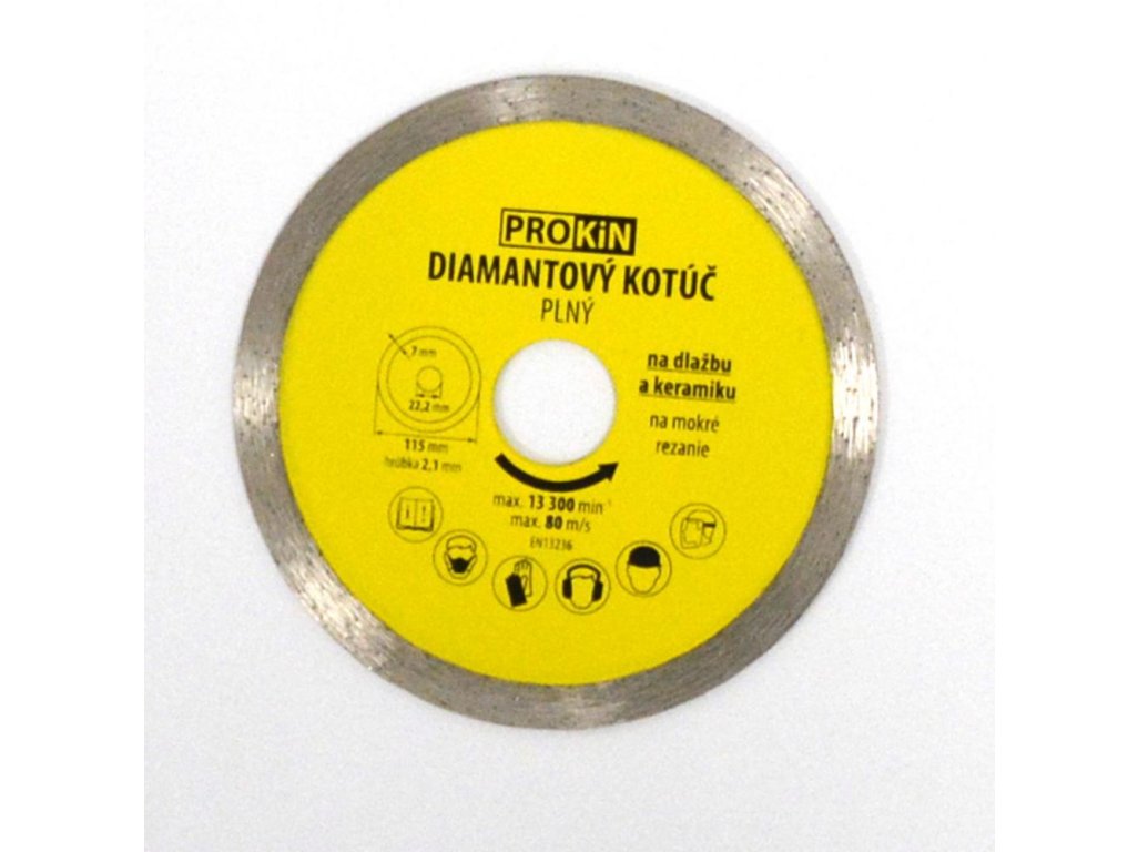 Kotúč diamantový plný  - priemer 115 mm