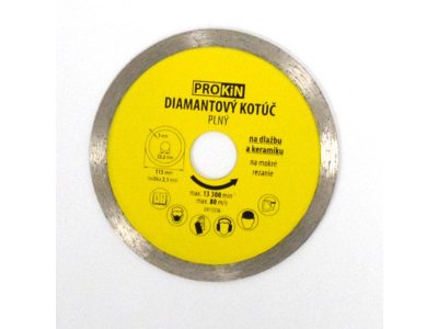 Kotúč diamantový plný  - priemer 115 mm