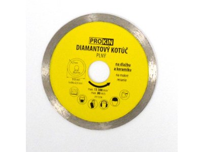 Kotúč diamantový plný  - priemer 115 mm