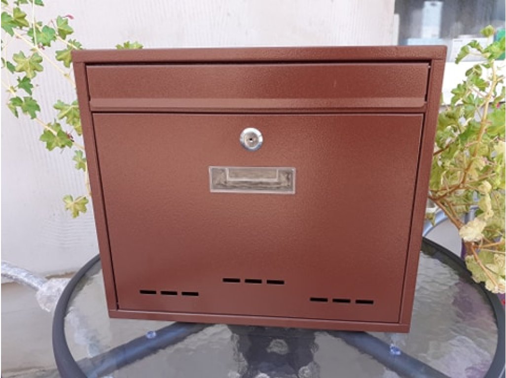 Poštová schránka RADIM - hnedá - 310x360x90mm