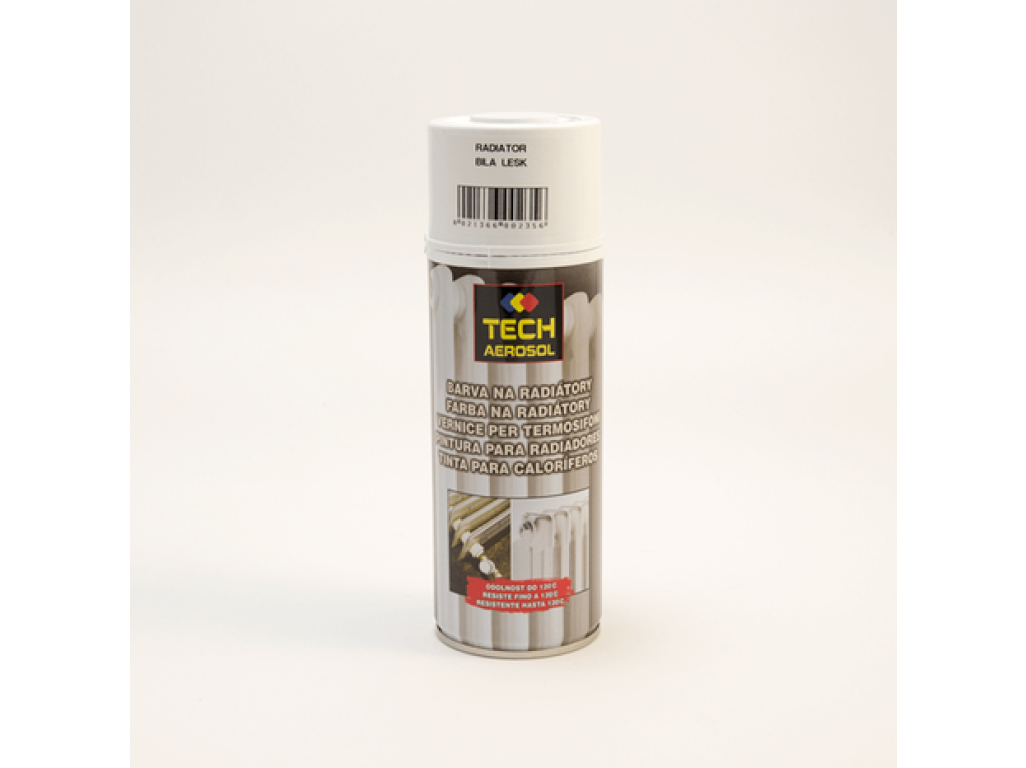Sprej - akrýlová farba na radiator - biely lesk - 400ml