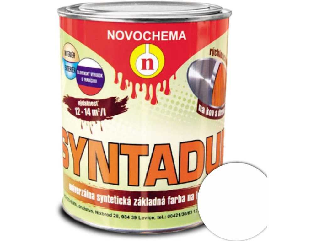 Syntadur - 0100 biela 0,9kg - základná syntetická farba