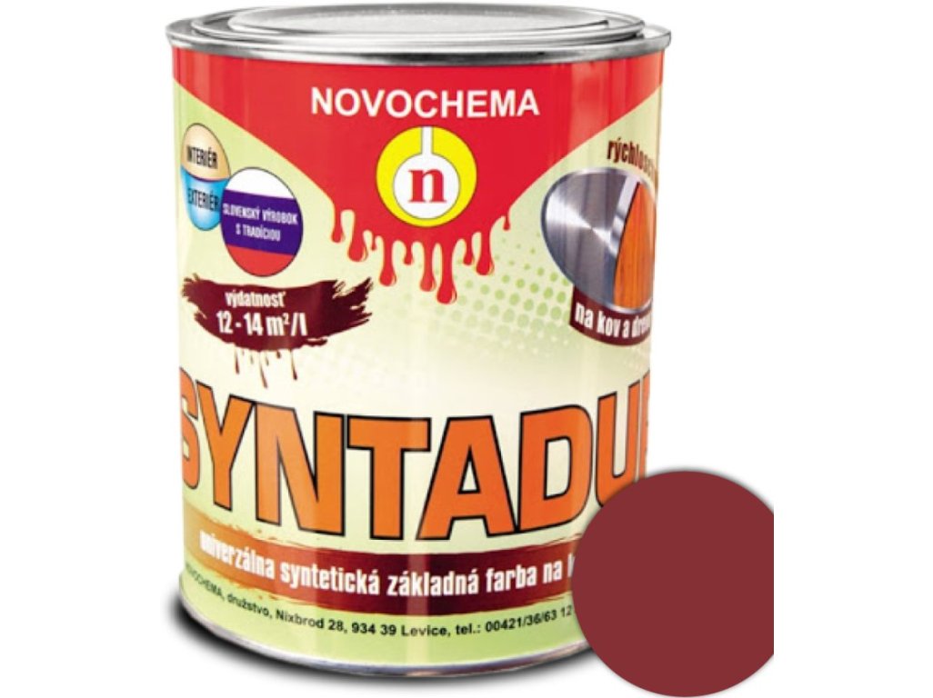 Syntadur S2000 0840 červenohnedá 0,9kg - základná syntetická farba