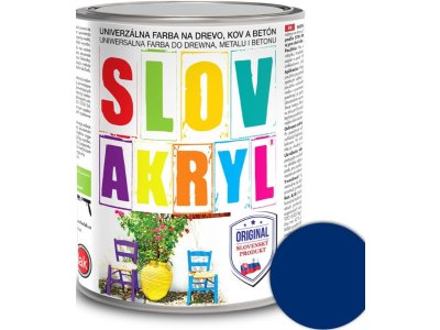 Slovakryl 0440 0,75kg - modrý