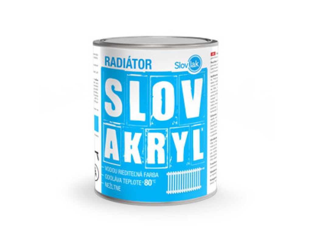Slovakryl radiátor 0100 0,75kg - biely