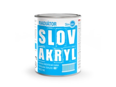 Slovakryl radiátor 0100 0,75kg - biely