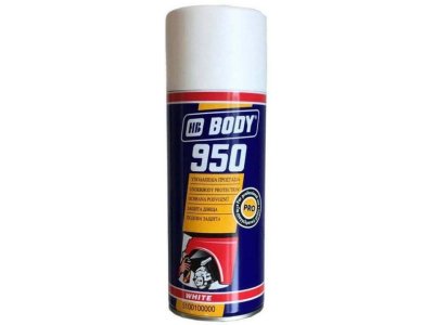 HB Body 950 sprej biely 400ml - izolačná protihluková ochrana podvozku