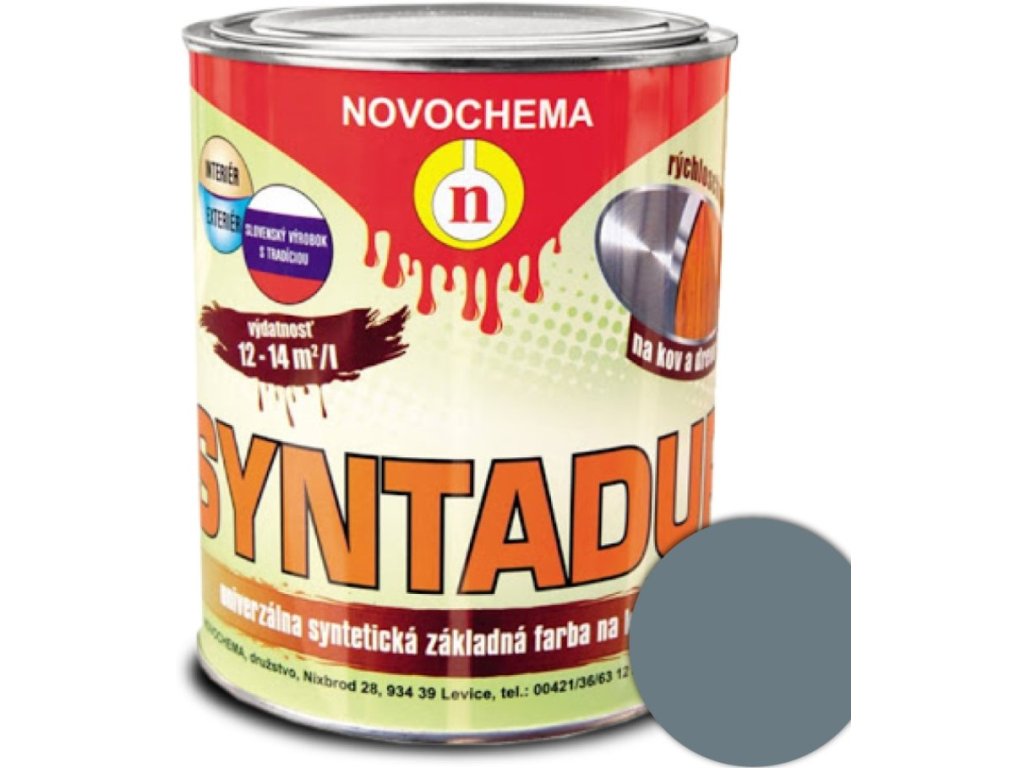 Syntadur S2000 0110 šedá 0,9kg - základná syntetická farba
