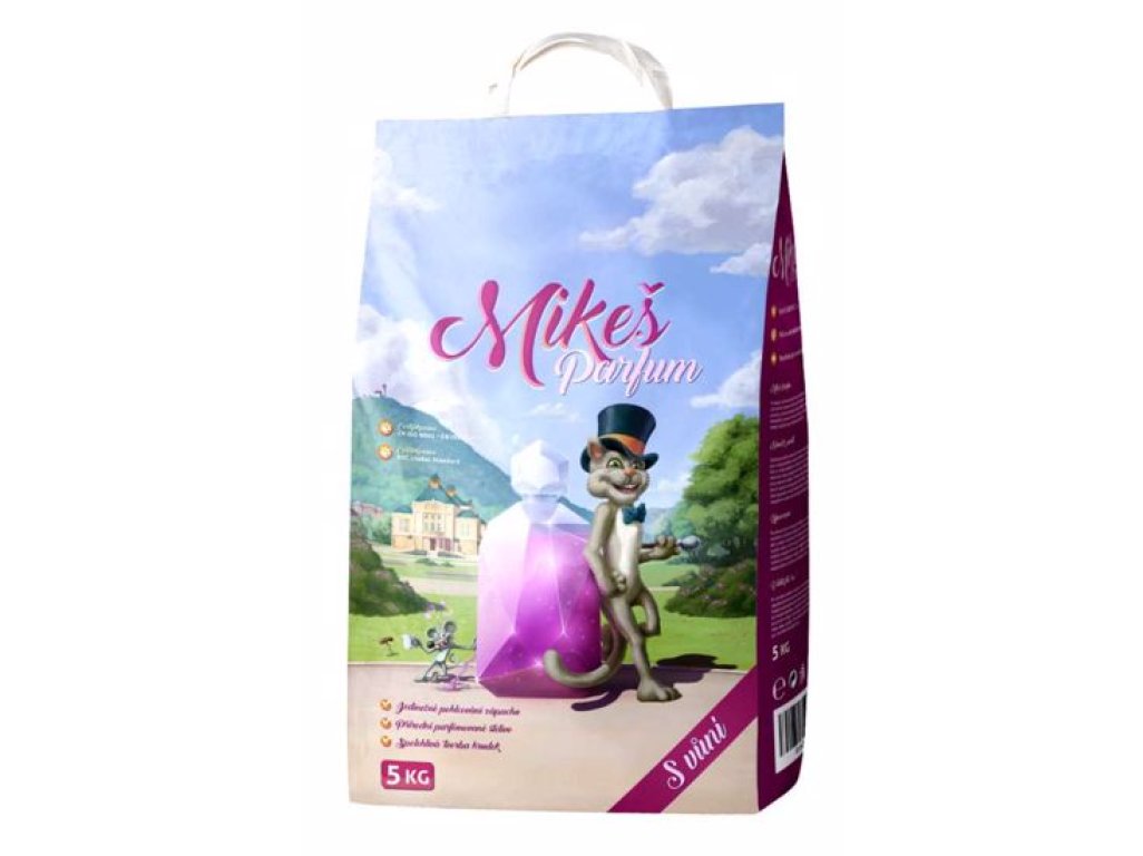 Podstielka pre mačky s vôňou MIKEŠ PARFUM - 5kg