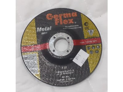 Kotúč brúsny GermaFlex Metal/Inox-115x6,0x22,2 mm ( ocel/nerez )
