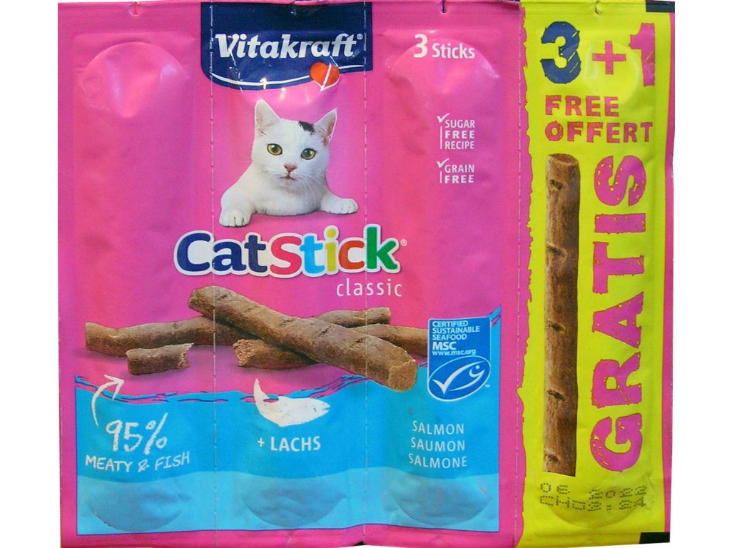 Vitakraft cat stick mini losos 24g