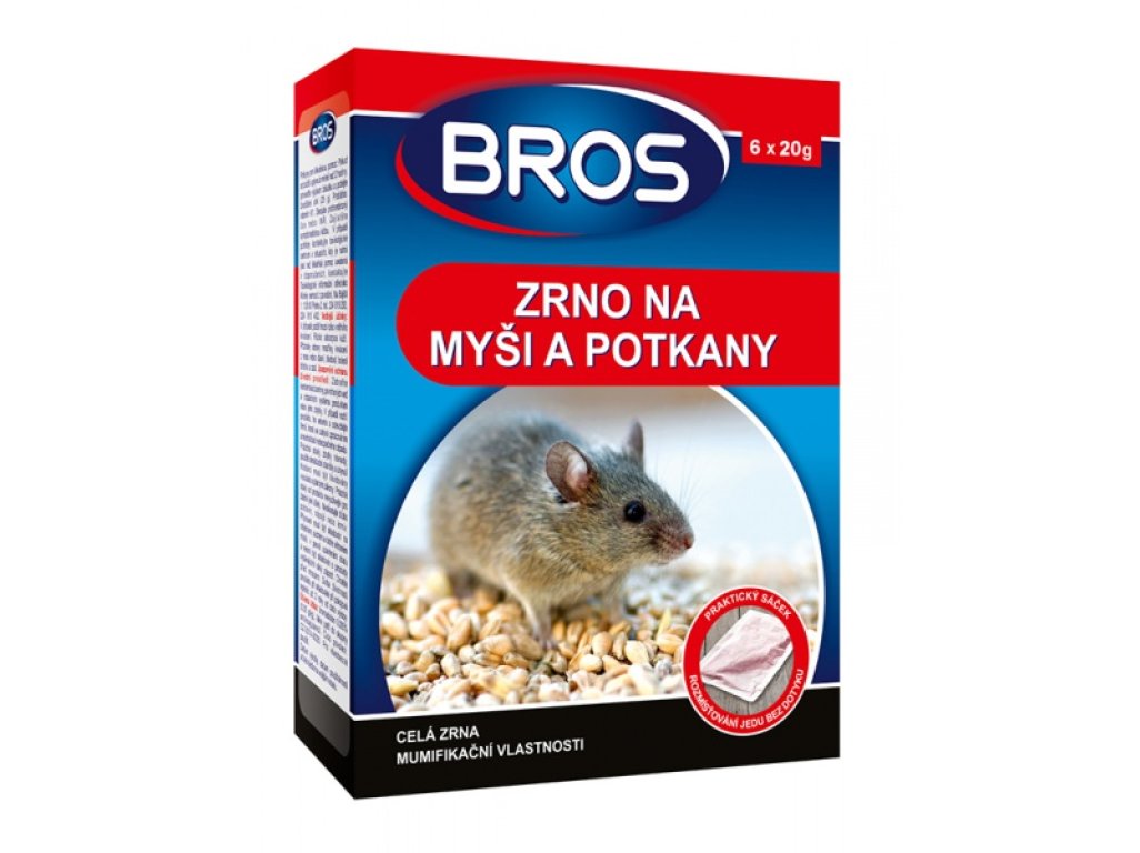 BROS zrno na myši a potkany 6x20g