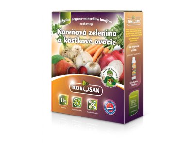 ROKOSAN Koreňová zelenina a kôstkové ovocie - sypké organicko-minerálne hnojivo z rohoviny 1KG
