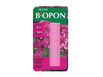 BioPon tyčinkové hnojivo na muškáty - 30 ks v balení