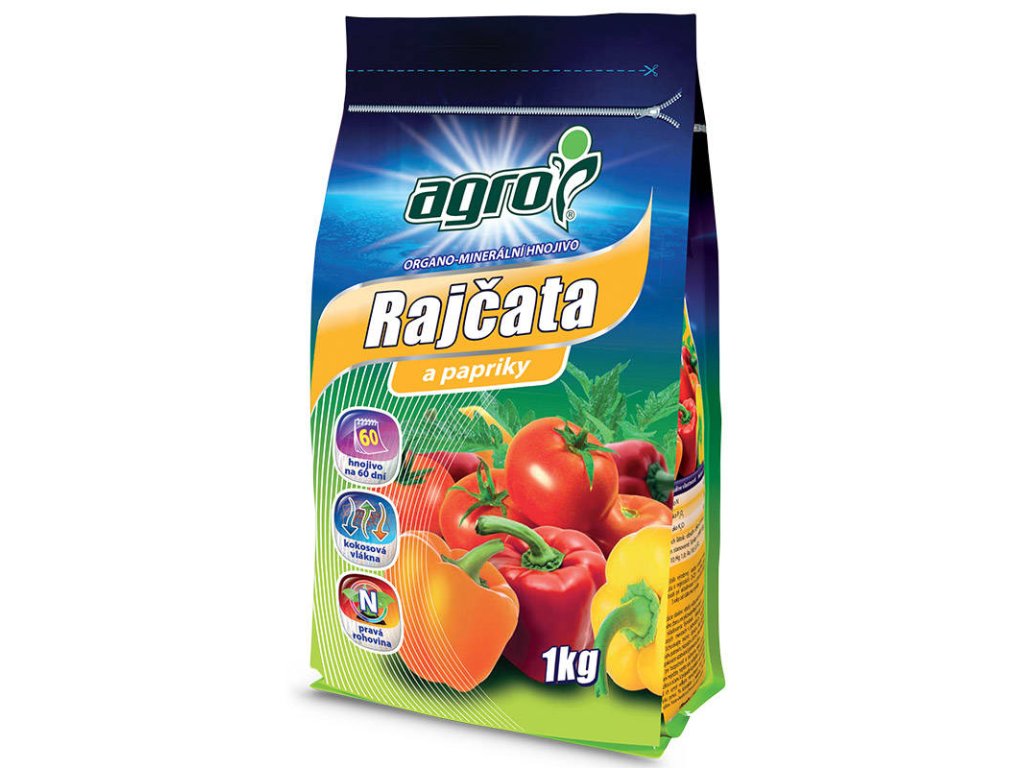 Agro Organominerálne hnojivo rajčata a papriky 1 KG