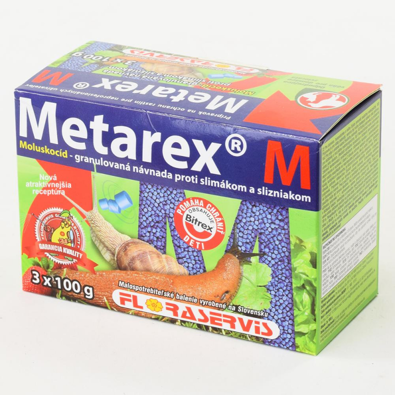 METAREX M proti slimákom a slizniakom 3x100g