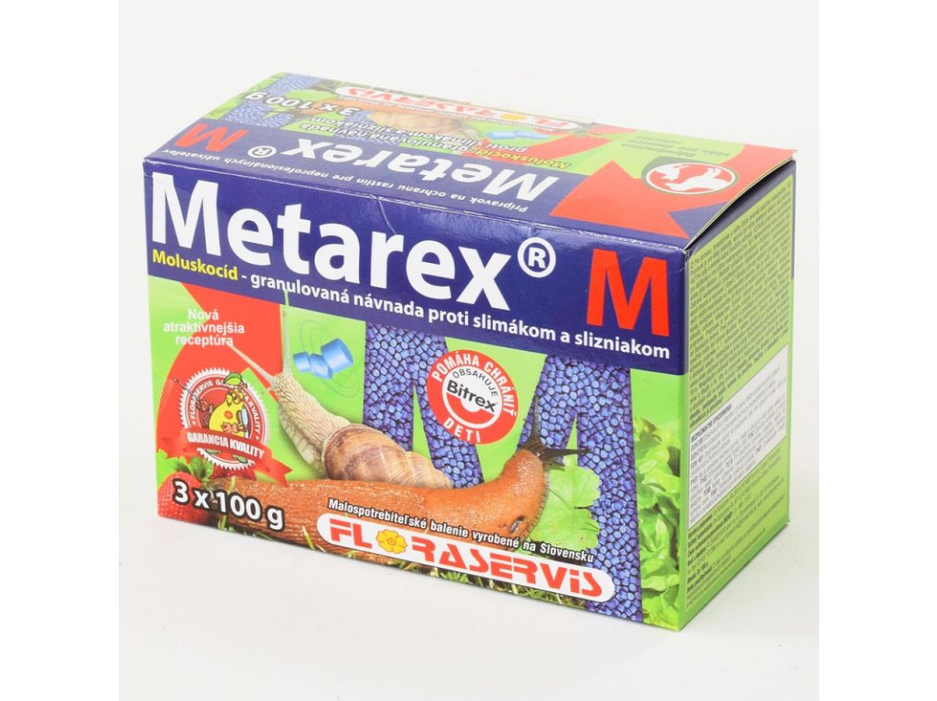 METAREX M proti slimákom a slizniakom 3x100g