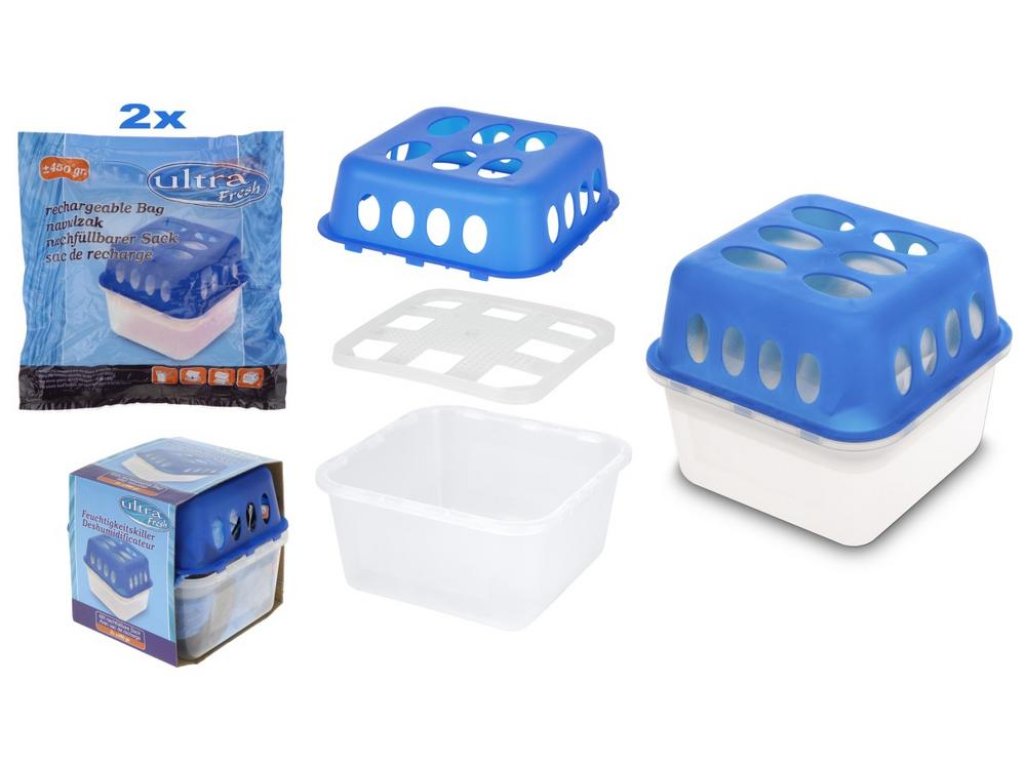 Odvlhčovač ULTRA FRESH vzduchu s náplňou 2x400g
