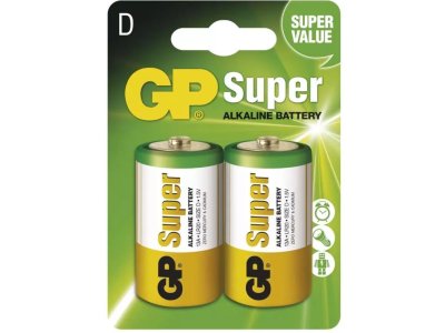 Alkalická batéria GP Super LR20 (D) cena za balenie (2ks)