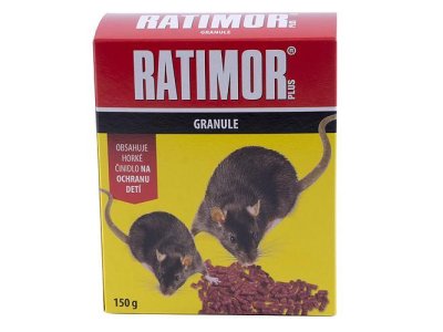 Ratimor Plus granule na hubenie hlodavcov 150 g