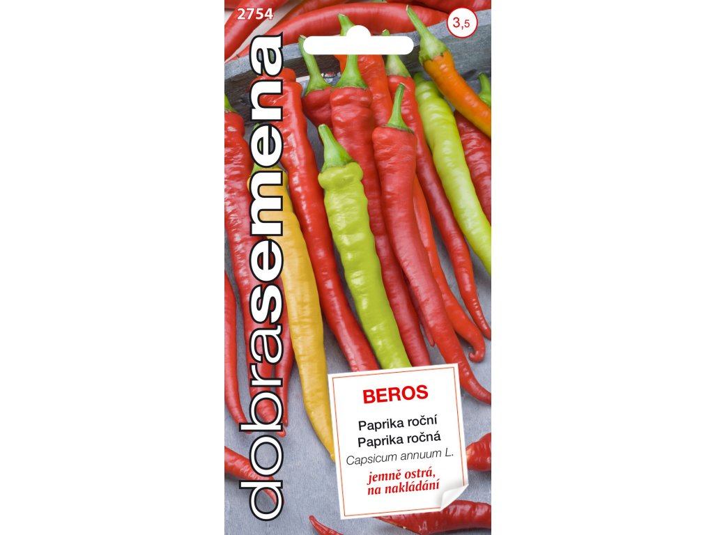 Paprika zeleninová baraní roh - Beros, mierne ostrý 0,6g