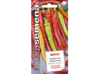 Paprika zeleninová baraní roh - Beros, mierne ostrý 0,6g