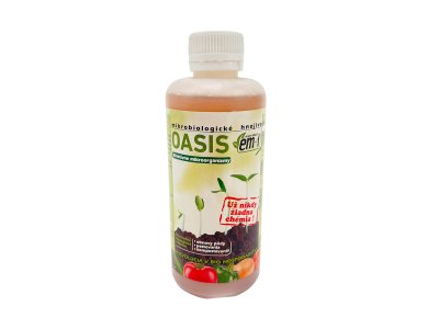 OASIS em-1 pôdne mikrobiologické hnojivo s regeneratívnymi mikroorganizmami pre všetky fázy rastu plodín, 250ml