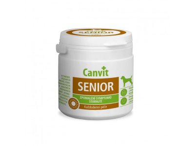 Canvit Senior - vitamínový prípravok proti starnutiu pre psov 100 tbl. / 100 g