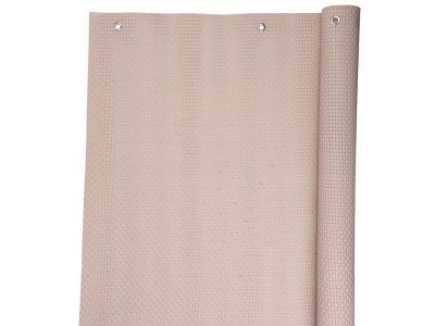 Zástena Polyratan 77 0,9x3 m, UV, 800 g/m2, béžová, tieniaca na balkón, s okami