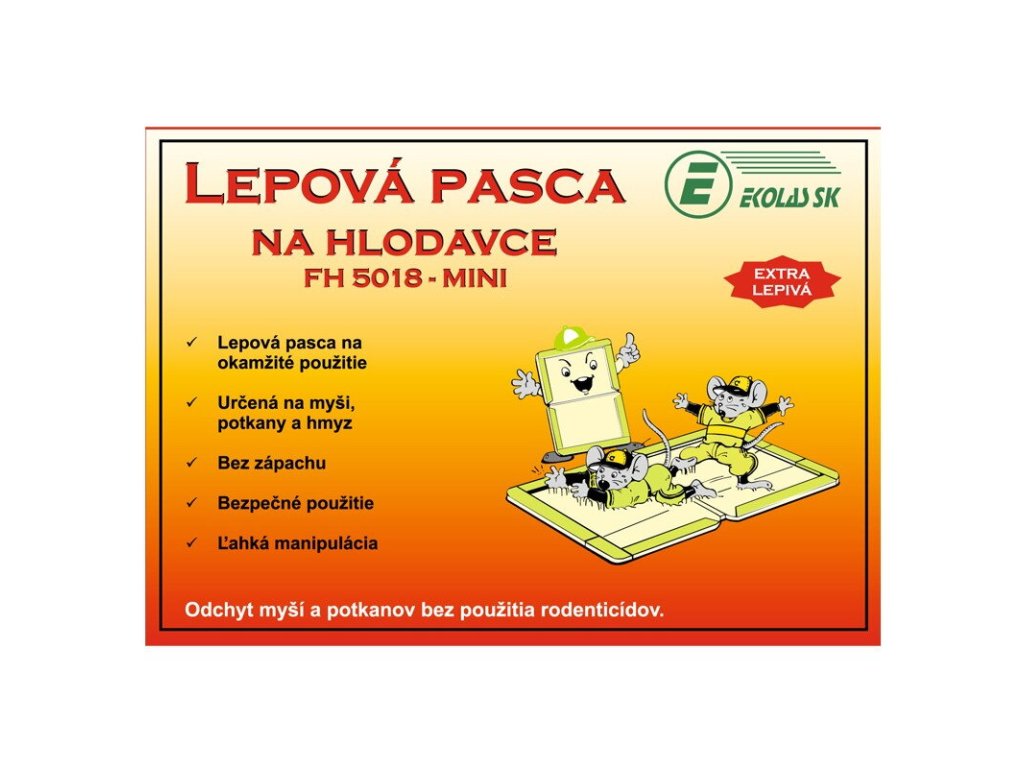 Lepová pasca na hlodavce - knižka - FH-5018 MINI