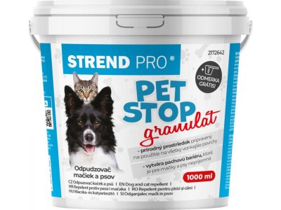 Odpudzovač Strend Pro PET STOP, granulát, 1000 ml, prírodný plašič psov, na mačky, na psy, odplašovač