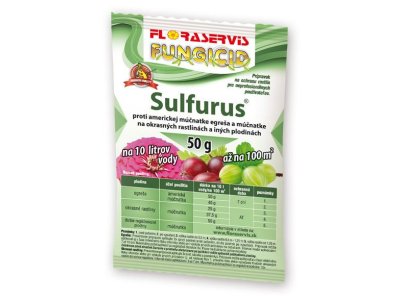 Sulfurus  proti americkej múčnatke na egrešoch a múčnatke na okrasných rastlinách a iných plodinách 50g