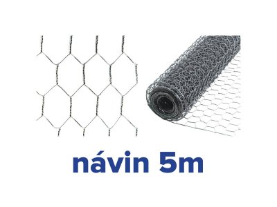 Pletivo HEX 13/0,7x500 mm 5m ZN GARDENKUS