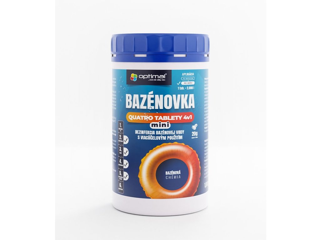 Optimal Bazénovka Quattro Mini tablety 4v1 1kg /50x20g/