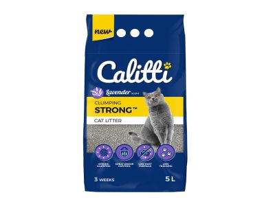 Calitti STRONG podstielka pre mačky LEVANDULOVÁ 5kg