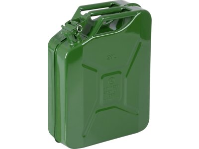 Kanister JerryCan LD20, 20 lit, kovový, na PHM, zelený