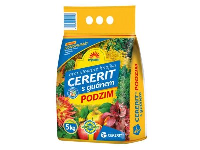 Cererit s guánom jeseň, organominerálne hnojivo 5kg