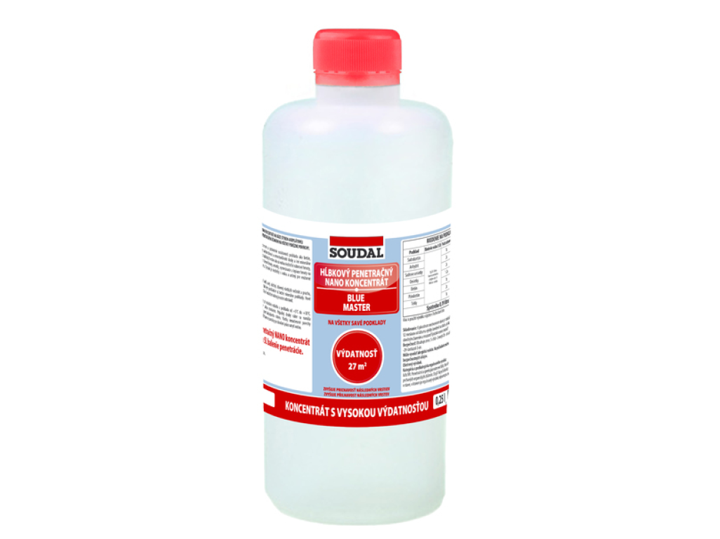 HĹBKOVÝ PENETRAČNÝ NANO KONCENTRÁT 250ml SOUDAL- Hlbková pentrácia