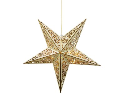 Hviezda MagicHome Vianoce, 10x LED, teplá biela, 3xAA, + diaľkový ovládač, 40 cm