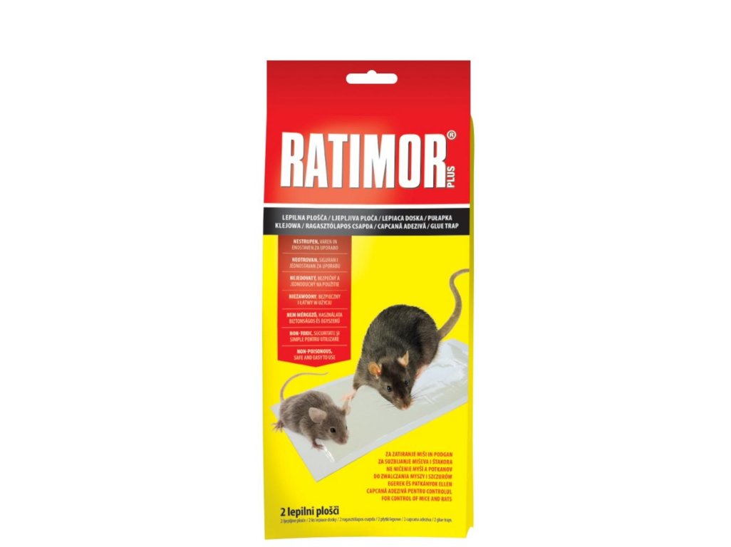 Lepidlo dosky,pasca na myši a potkany 2ks/bal RATIMOR