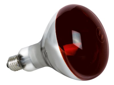 Žiarovka E27 230V Infračervená - 250W - AZ-042 Červená R125 170x125mm